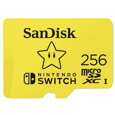 Sandisk 256GB SD micro (SDXC Class 10 UHS-I U3) Nintendo Switch memória kártya