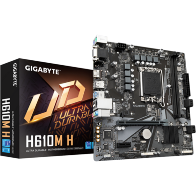 GIGABYTE Alaplap S1700 H610M H INTEL H610, mATX