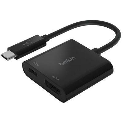 Belkin USB-C to HDMI + Charge Adapter Black