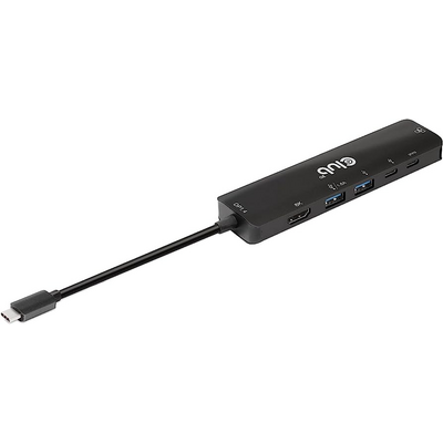 DOC Club3D USB Gen1 Type-C, 6-in-1 Hub with HDMI 8K30Hz-4K120Hz, 2xUSB Type-A, RJ45 and 2xUSB Type-C