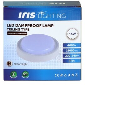 Iris Lighting ML-CELCPROOF 15W/4000K/1400lm IP44 fehér LED mennyezeti lámpa