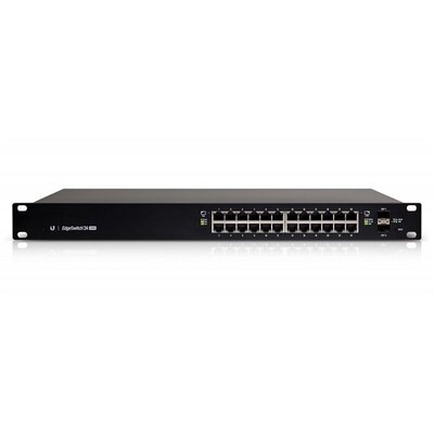 Ubiquiti EdgeSwitch 24xGigabit Ethernet port, 2xSFP port, PoE+, 19" Rackmount, 250W