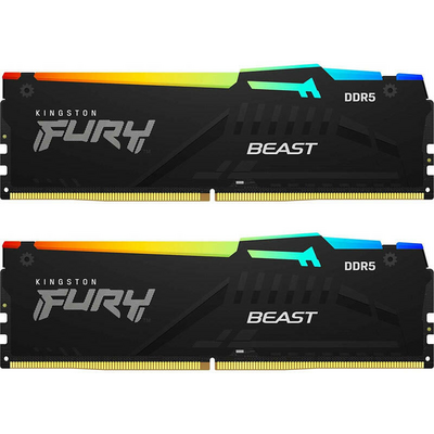 KINGSTON FURY Memória DDR5 16GB 5600MHz CL40 DIMM Beast RGB XMP