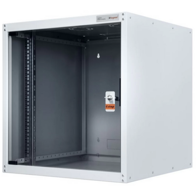 Legrand EVO4U6045 19" 4U SZÉL:600 MÉLY:450 MAG:405 szürke egyrészes, üvegajtós komplett fali rack szekrény Evoline