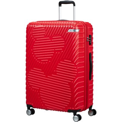 American Tourister MICKEY CLOUDS Spinner 76/28 Exp Tsa piros bőrönd