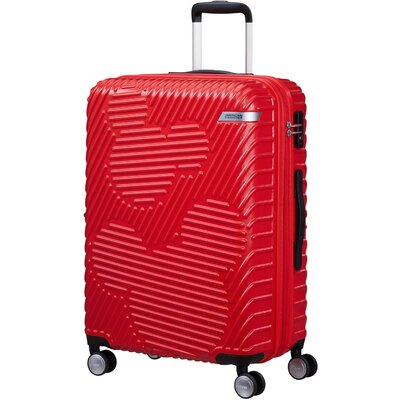 American Tourister MICKEY CLOUDS Spinner 66/24 Exp Tsa piros bőrönd
