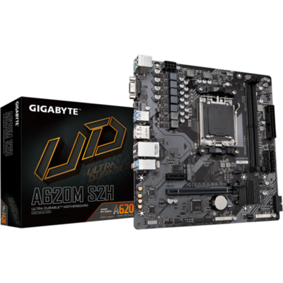 GIGABYTE Alaplap AM5 A620M S2H AMD A620, mATX