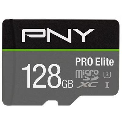 PNY 128GB microSDXC Elite Class 10 UHS-I V10 A1 + adapterrel