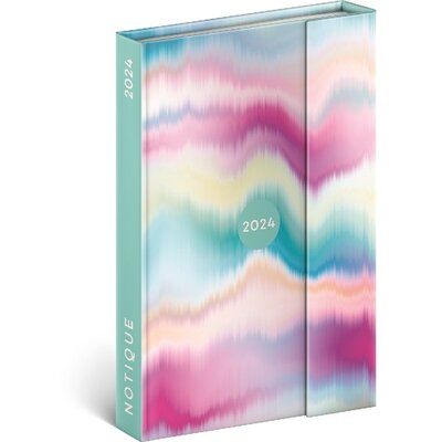 Realsystem 2024-es 5412 Tie-dye B6 mágneses zsebnaptár