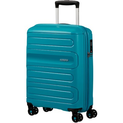 American Tourister SUNSIDE Spinner 55/20 kék kabinbőrönd