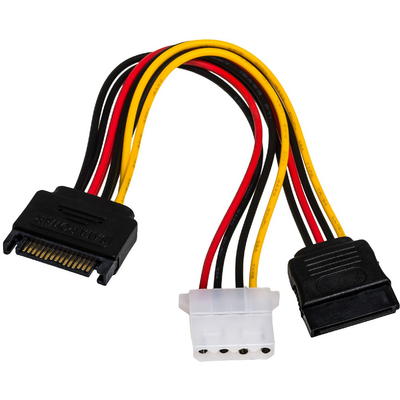 Akyga SATA / SATA / MOLEX átalakító Y kábel - AK-CA-32