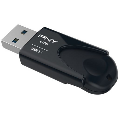 PNY 64GB Attaché 4 Flash Drive USB3.1 Black