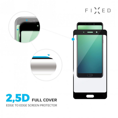 FIXED FIXED Full Cover 2,5D Üvegfólia Samsung Galaxy S10e Fekete