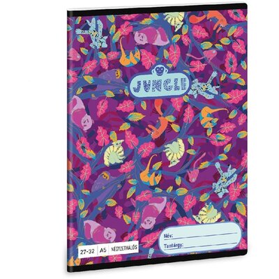 Ars Una Jungle 23 5259 A5 27-32 kockás füzet