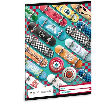 Ars Una Rollin Mania 22 (5228) A5 27-32 kockás füzet