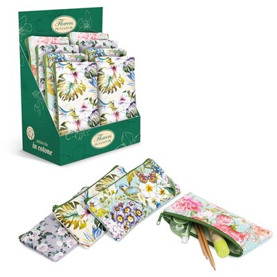 Pigna Nature Flower szögletes textil tolltartó