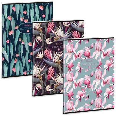 Ars Una Botanicals-mix 23 (5326) A4 extra kapcsos kockás füzet