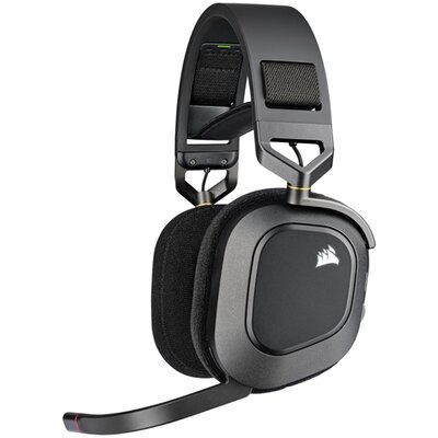 Corsair HS80 RGB vezeték nélküli fekete gamer headset