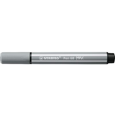 Stabilo Pen 68 MAX vágott hegyű középszürke prémium rostirón