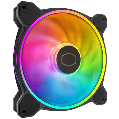 Cooler Master - Case Fan - 14cm - MasterFan MF140 Halo2 - Fekete - MFL-B4DN-16NP2-R2