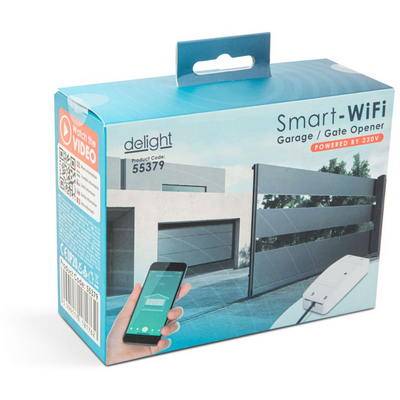 Delight Smart Wi-fi-s garázsnyitó szett - 230V - nyitásérzékelő