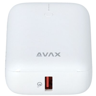 AVAX PB105W MINI 10000mAh Type C/PD 20W+QC 22.5W gyorstöltő fehér powerbank