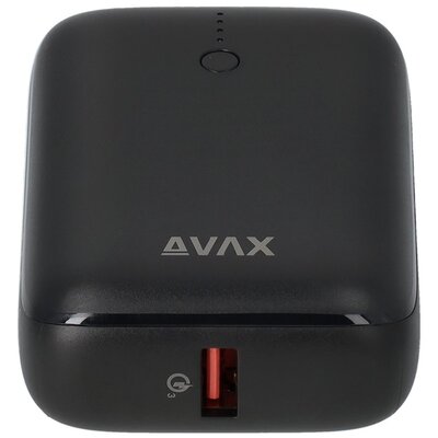 AVAX PB105B MINI 10000mAh Type C/PD 20W+QC 22.5W gyorstöltő fekete powerbank