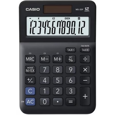 Casio MS-20F Asztali számológép Black