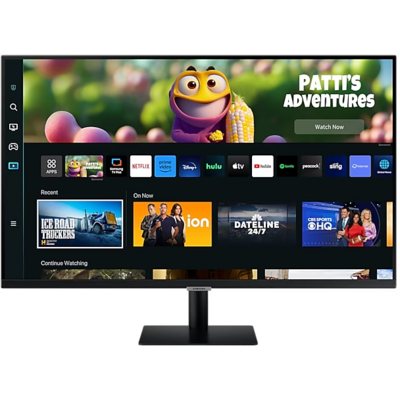 SAMSUNG Smart VA monitor 27" M5, 1920x1080, 16:9, 250cd/m2, 4ms, 2xHDMI/2xUSB/HDCP/WiFi/Bluetooth, hangszóró