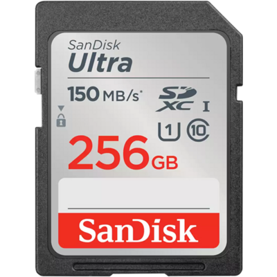 SANDISK 215417, SDXC ULTRA KÁRTYA 256GB, 150MB/s CL10 UHS-I