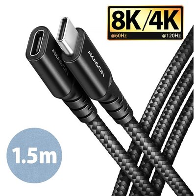 Axagon BUCM32-CF15AB 1,5m USB C fekete hosszabbító kábel