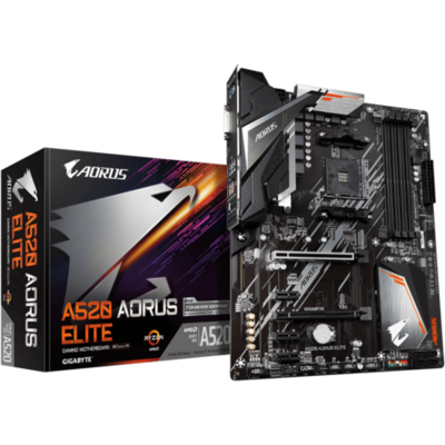 GIGABYTE Alaplap AM4 A520 AORUS ELITE AMD A520, mATX