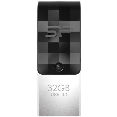 Silicon Power Mobile - C31 32GB USB 3.2/USB-C Pendrive Fekete (SP032GBUC3C31V1K)