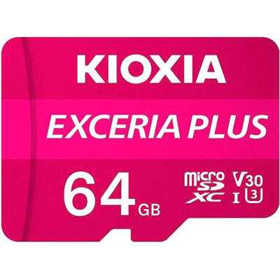 KIOXIA Memóriakártya SDXC 64GB CL10 UHS-I U3 + adapter (TOSHIBA)