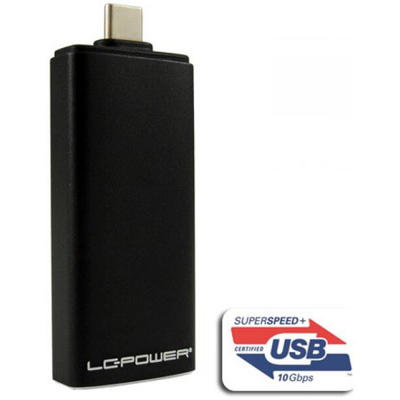 LC Power Külső ház - USB 3.1 Type-C - M.2 SATA SSD - LC-M2-C-42MM