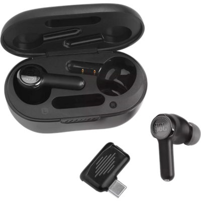 JBL Quantum True Wireless Bluetooth fekete zajszűrős gamer fülhallgató
