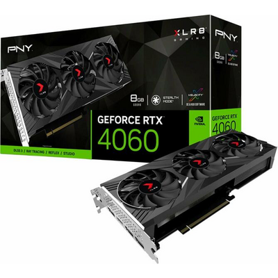 PNY GeForce RTX 4060 8GB XLR8 Gaming Verto EPIC-X RGB Triple Fan DLSS 3