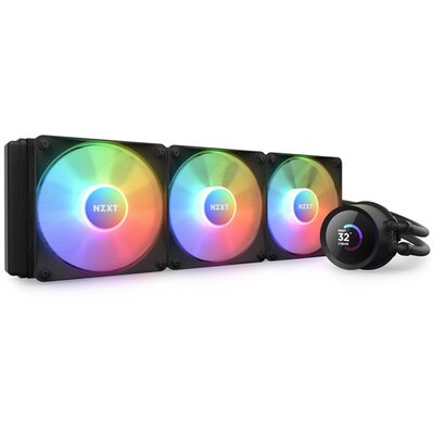 NZXT Kraken 360mm AIO RGB LCD Liquid Cooler fekete hűtő