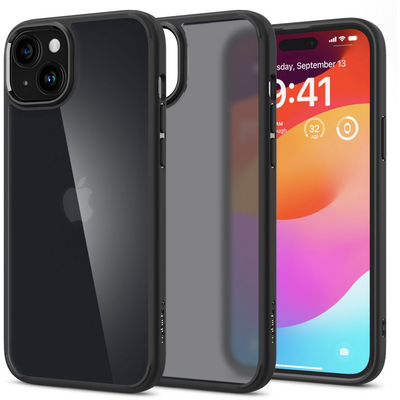 Spigen iPhone 15 Case Ultra Hybrid Frost Black