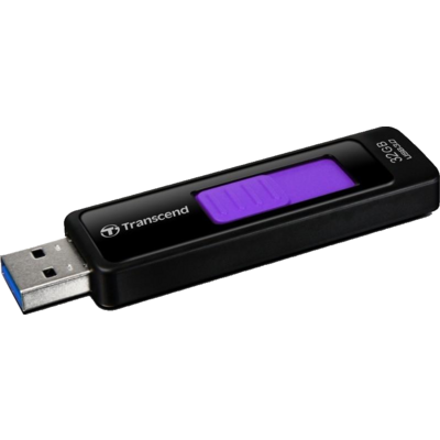 Transcend USB STICK 32GB USB3.0 HI-SPEED JETFLASH 760 BLACK/PURPLE SLIDER