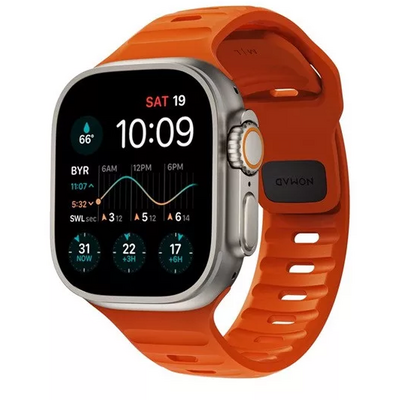 Nomad Sport Strap M/L, orange - Apple Watch Ultra (49mm) 8/7 (45mm)/6/SE/5/4 (44mm)/3/2/1 (42mm)
