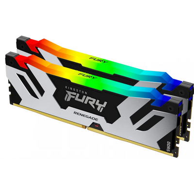 KINGSTON FURY Memória DDR5 96GB 6000MHz CL32 DIMM (Kit of 2) Renegade RGB XMP