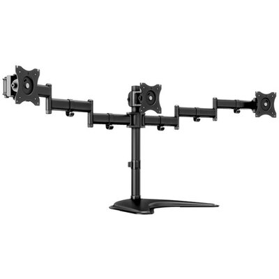 MULTIBRACKETS 3 karos asztali állvány (Deskstand Basic Triple), 15-27", Fekete