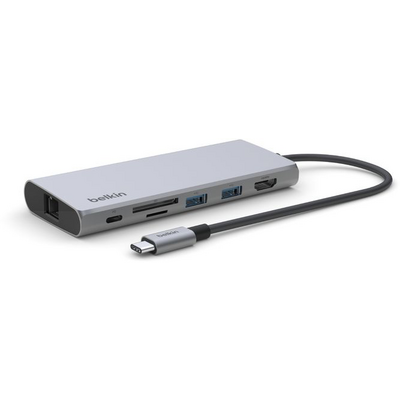 Belkin Connect USB-C 7-in-1 Multiport Adapter Grey