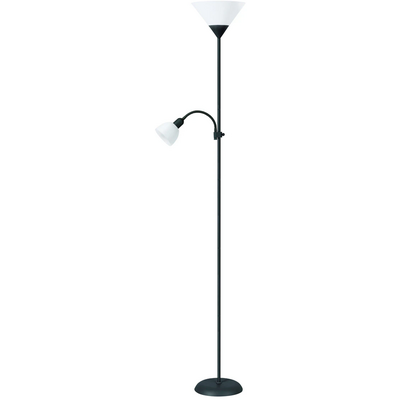 Platinet Floor Lamp E27+E14 Black