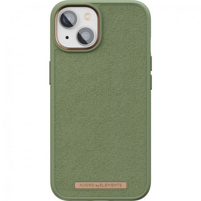 Telco Accessories NJORD SUEDE COMFORT+ CASE FOR IPHONE 14 OLIVE