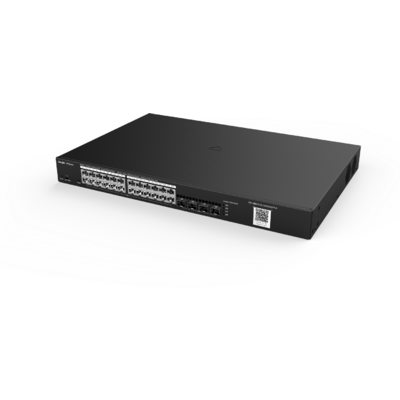 Reyee 24-Port Gigabit L2 Managed Switch, 24 Gigabit RJ45 Ports, 4 SFP Slots, 19