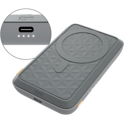Telco Accessories MAGNETIC WIRELESS POWER BANK 10.000 GREY
