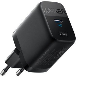 ANKER Hálózati Töltő, 312 (ACE), 25 W, USB-C, PowerIQ 3.0, fekete - A2642G11