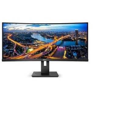 PHILIPS Ívelt VA monitor 34" 345B1C, 3440x1440, 21:9, 300 cd/m2, 5ms, HDMI/DisplayPort/USB-C/4xUSB, LAN, hangszóró